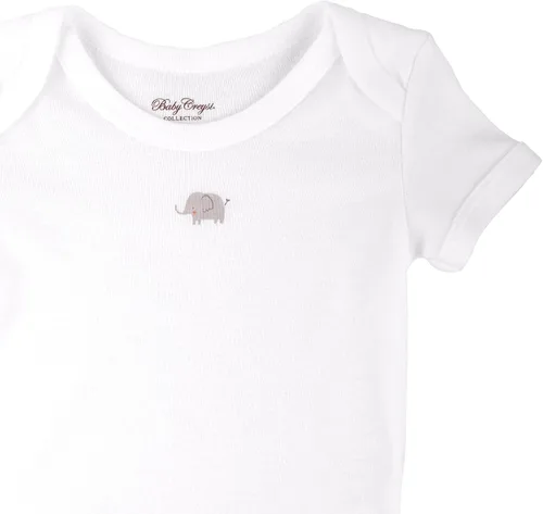 Vista 2 de Unisex Baby Bodysuits Packs I White Long and short sleeve Bodysuits I Breathable & Comfort