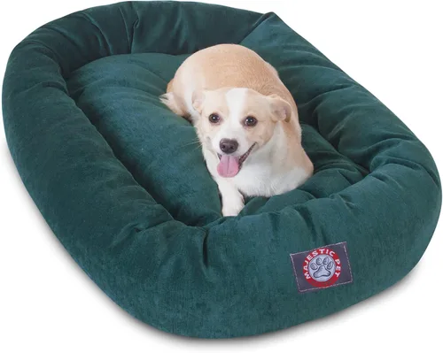 Vista 37 de Majestic Pet Villa - Cama para perros de espuma viscoelástica triturada de 32 pulgadas para perros de tamaño mediano, 32 x 23 x 7 pulgadas, cama