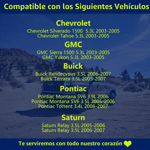 Vista 3 de Sensor de oxígeno O2 aguas arriba compatible con Buick Enclave Rainier; Chevrolet Corvette Silverado Impala Suburban Tahoe; GMC Sierra 1500 2500