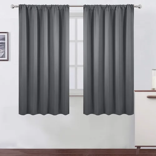 Vista 136 de LEMOMO Cortinas opacas de 42 x 54 pulgadas, juego de 2 paneles de cortinas con aislamiento térmico para oscurecer la habitación