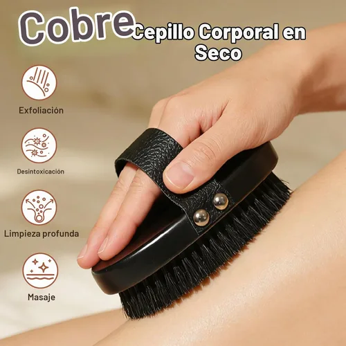 Vista 2 de Gracekey Cepillo seco de cobre iónico para celulitis, drenaje linfático
