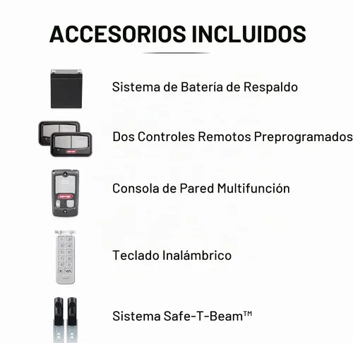 Vista 11 de Genie StealthDrive Connect 7155-TKV - Abridor de puerta de garaje con transmisión por correa inteligente