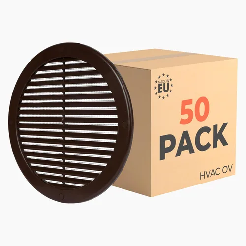 Vista 57 de Paquete de 10 cubiertas redondas de ventilación de aire de 4 pulgadas – Deflector de ventilación de aire Soffit de plástico blanco con malla