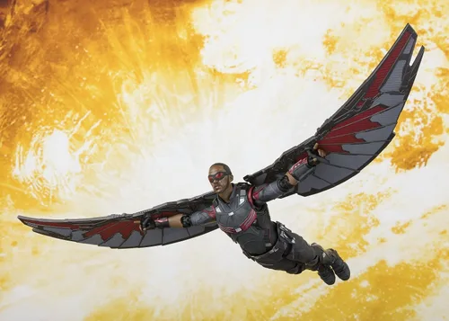 Vista 2 de Bandai Tamashii Nations S.H.Figuarts Falcon "Avengers: Infinity War" Figura de acción