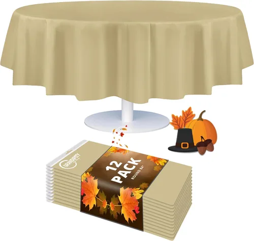 Vista 28 de Mantel de plástico de alta calidad - 54 in. x 108 pulgadas. Grandipity - Mantel rectangular (6 y 12 unidades), Agua (Aqua)