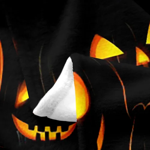 Vista 5 de Manta de franela de vellón con farol de calabaza, tamaño Queen de 90 x 90 pulgadas, para Halloween, para todas las estaciones, para sofá, sofá