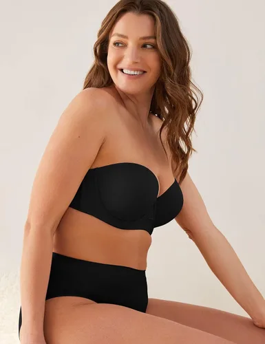 Vista 5 de Deyllo Sujetador sin tirantes para mujer, cobertura completa, brasier multidireccional, talla grande, alfombra roja