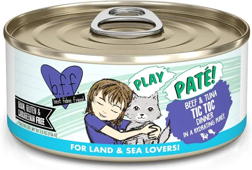 Vista 34 de Weruva B.F.F. Play - Best Feline Friend Paté Lovers, Aw Yeah!, T.T.Y.L. de atún y pavo con atún y pavo, lata de 2.8 onzas (paquete de 12)