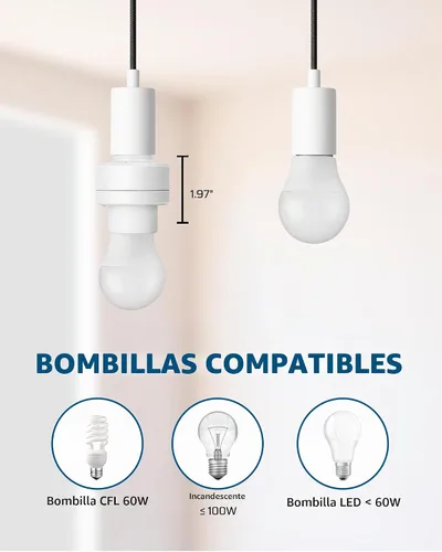 Vista 6 de DEWENWILS - Enchufe de luz inalámbrico con control remoto con interruptor, no necesita cableado