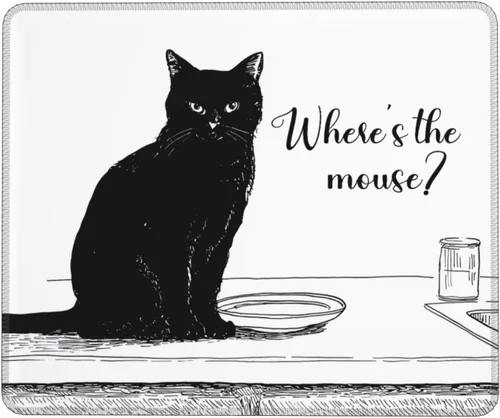 Vista 10 de 7.9”x9.5” Funny Non Slip Mouse Pad Cute Mousepad Office Desk Accessories for Computer Laptop Gamer Animal Dinner