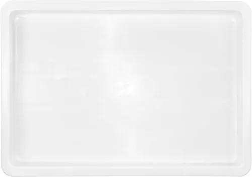 Vista 10 de Caja de prueba de 26 x 18 x 3 pulgadas, 1 caja de masa rectangular – apilable, lavavajillas, cajas de plástico blanco para masa de pizza, duraderas