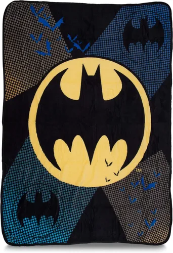 Vista 5 de Franco Ropa de cama para niños, manta súper suave de micro raschel, 46 x 60 pulgadas, Batman