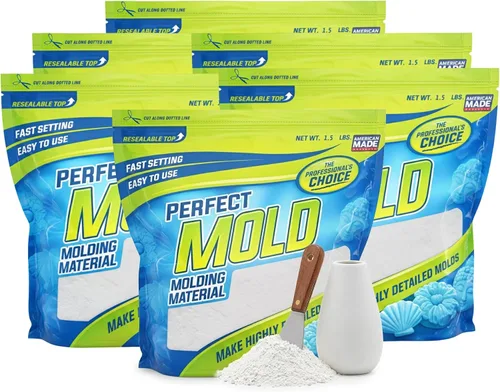Vista 11 de Material de moldeo de alginato perfecto, polvo no tóxico para fabricar moldes para fundición de vida, fundición a mano, huellas de bebé, moldes