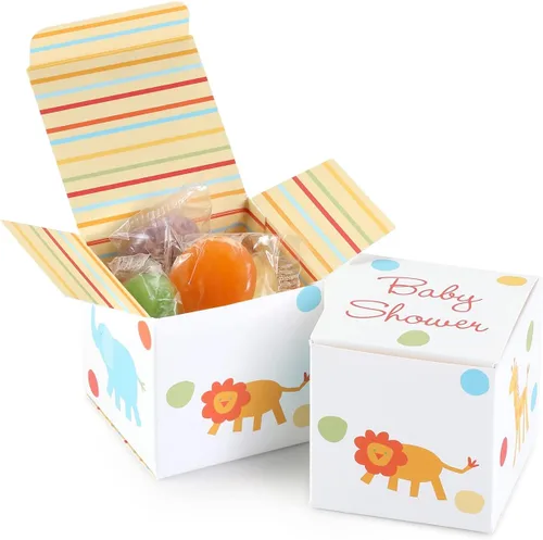 Vista 4 de Hortense B. Hewitt Accesorios para baby shower, 25 unidades, cajas de regalo Little Cutie