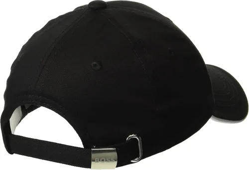 Vista 2 de BOSS Sombrero de sarga de algodón con logotipo curvado para hombre
