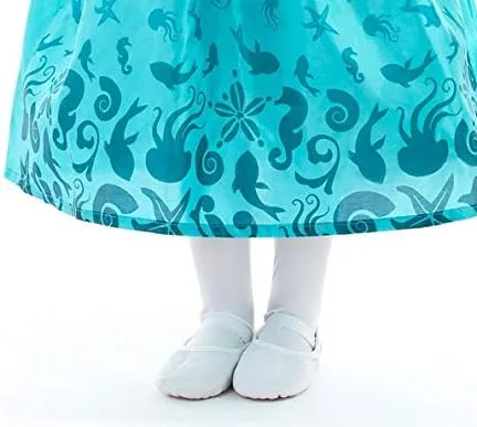 Vista 5 de Little Adventures Disfraz de vestido de sirena con lazo para el pelo