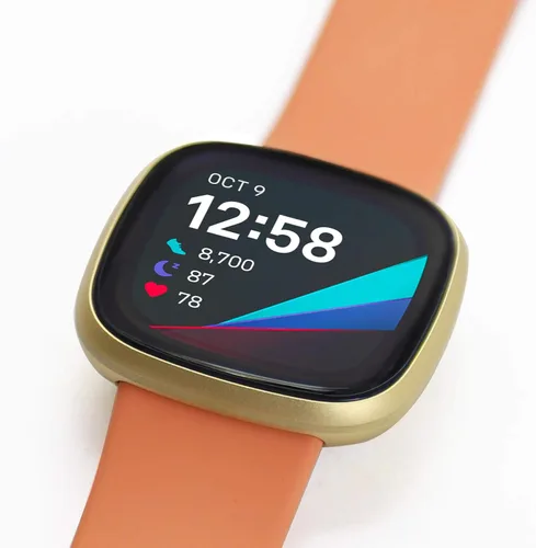 Vista 5 de ArmorSuit MilitaryShield Protector de pantalla diseñado para Fibit Versa 3 / Fitbit Sense (2020) Cobertura máxima anti-burbujas HD película