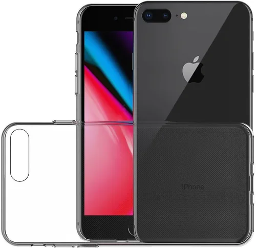 Vista 5 de MaiJin Funda para Apple iPhone 7 Plus/iPhone 8 Plus (5.5 pulgadas) TPU suave goma gel parachoques transparente contraportada