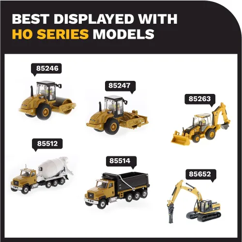 Vista 7 de Diecast Masters Retroexcavadora Caterpillar 450E 1:87 - Serie HO 85263