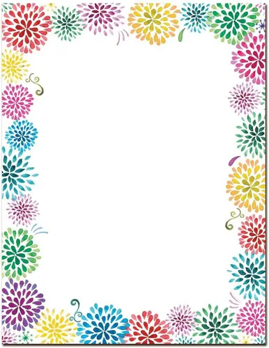 Vista 10 de Confetti Flowers - Papel para impresora láser y inyección de tinta con membrete, paquete de 25