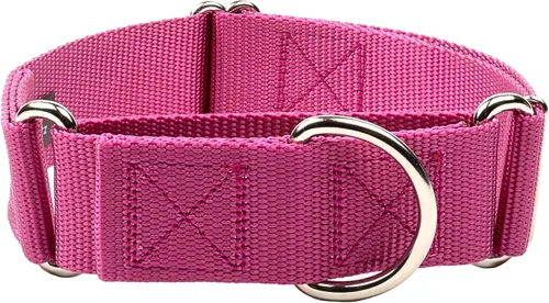 Vista 17 de Country Brook Design - Collar ancho para perro, ajustable para razas grandes - Collar de perro de nailon sólido Martingala