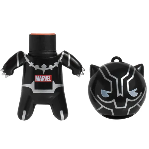 Vista 3 de Lip Smacker Marvel Black Panther Bálsamo Labial Saborizado en Llavero, Sabor Mandarina (Paquete de 2)