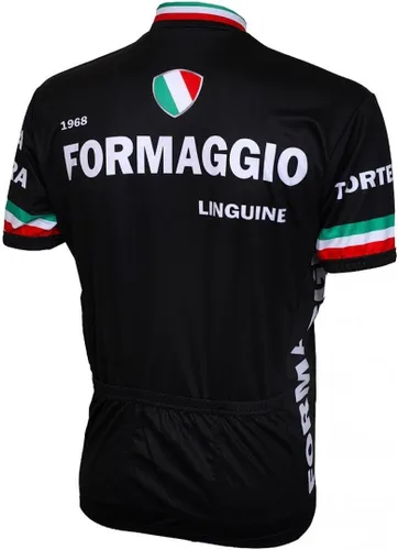 Vista 2 de Formaggio 1968 Squadra Birra - Camiseta de ciclismo para hombre Negro