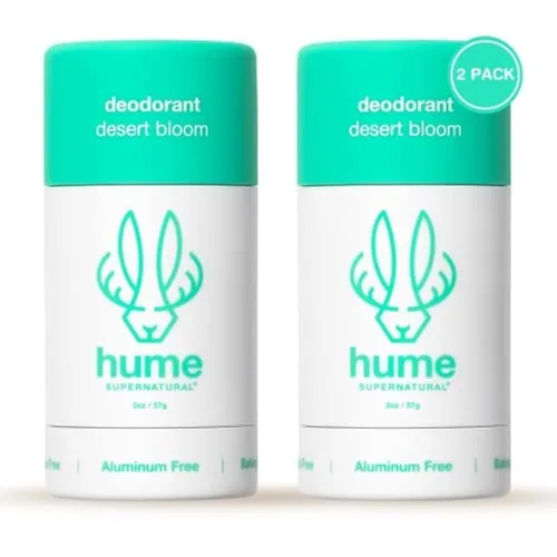 Vista 11 de Hume Supernatural Desodorante sin aluminio Roll On para mujeres y hombres, seguro para pieles sensibles, probiótico y a base de plantas, absorbe