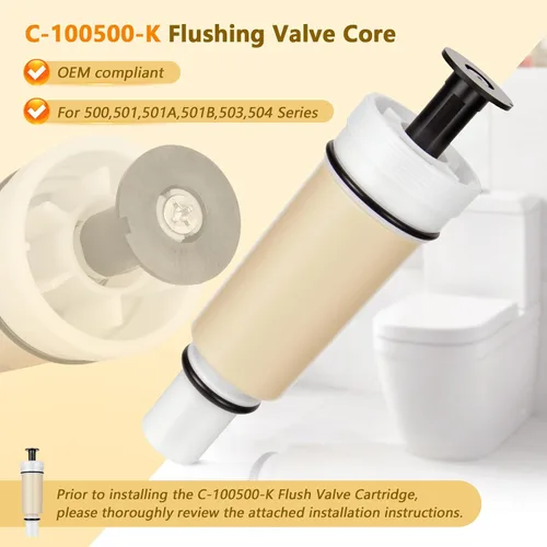 Vista 4 de Kit de cartucho de válvula de descarga C-100500-K para Sloan Flushmate M