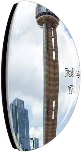 Vista 2 de Imán de nevera Dallas Reunion Tower Texas USA TX Travel Souvenir Collection para regalo, decoración del hogar, oficina, pizarra blanca