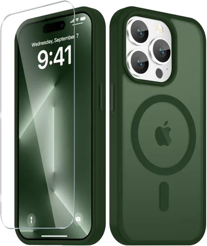 Vista 601 de Funda para Google Pixel 10 Pro XL, cubierta magnética mate, color negro Fit for MagSafe, Screen Protector included, Shockproof Military Grade