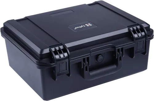 Vista 8 de Lykus HC-3020 - Funda rígida impermeable con inserto de espuma personalizable, tamaño interior de 11.81 x 7.87 x 7.87 pulgadas, adecuada