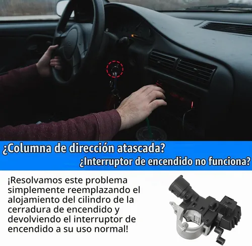Vista 5 de 989-019 Carcasa de cerradura de encendido Compatible con Ford Escape 2008-2012 Focus 2008-11 Compatible con Mazda Tribute 2008-11 Compatible