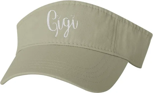 Vista 8 de Go All Out Gigi Idea de regalo para abuela, tía, coleta, visera bordada, sombrero para papá