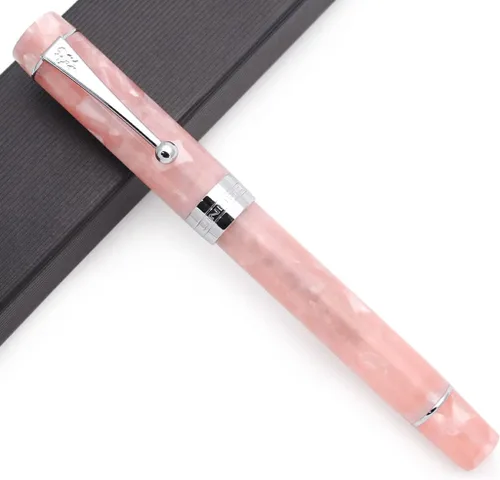 Vista 11 de JINHAO 100 - Pluma estilográfica con convertidor de tinta (punta media, 0.028 in, rojo cereza)