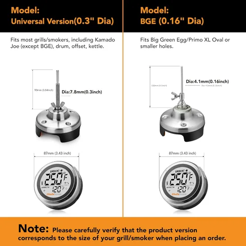 Vista 9 de ProTemp S1 Termómetro inteligente patentado para parrillas con Hub, Wi-Fi y Bluetooth para Weber, Big Green Egg, parrillas para ahumar, offset