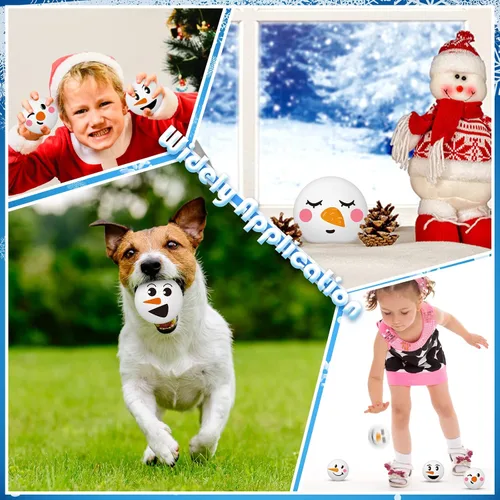 Vista 7 de Cindeer Pelotas Antiestrés de Navidad Juguetes de Navidad Muñecos de Nieve Pelota Antiestrés Pelota de PU para Apretar Regalo Antiestrés Rellenos