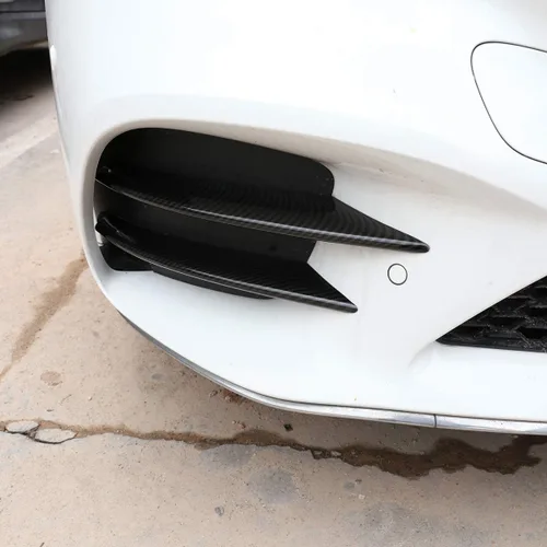 Vista 3 de YIWANG Tiras de luces antiniebla delanteras de coche ABS cromadas, 4 unidades, para Mercedes Benz Clase C W205 S205 C180 C260 C300 2019 2020