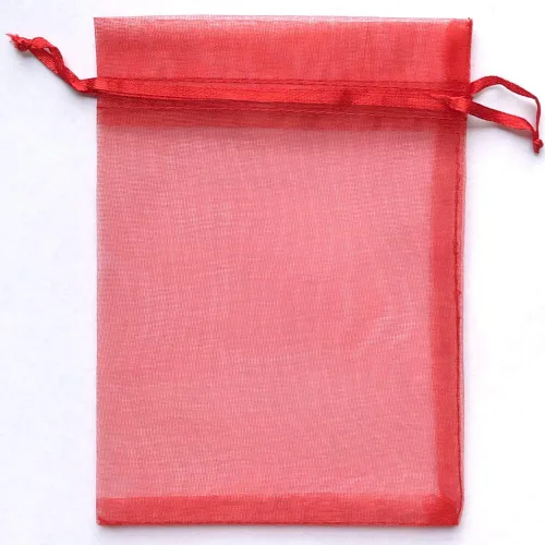 Vista 5 de ATCG 50 bolsas de organza grandes con cordón de 8 x 12 pulgadas, decoración de festivales, bodas, fiestas, bolsas de maquillaje (azul aguamarina)