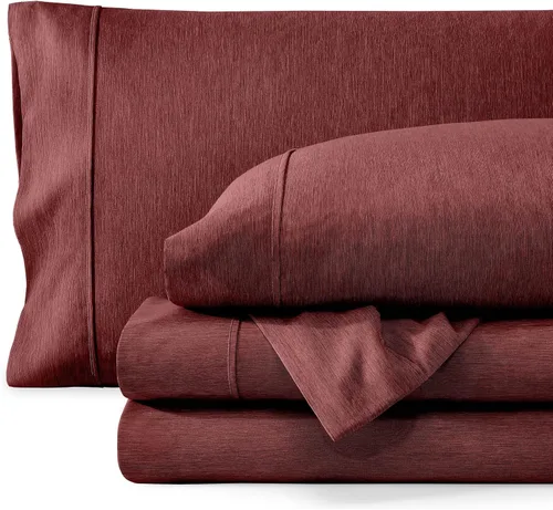 Vista 19 de Bare Home - Juego de sábanas estampadas, 1800 ultra suaves (individual, gris jaspeado) Deep Pockets 6 to 15 Inches, Breathable, Hypoallergenic