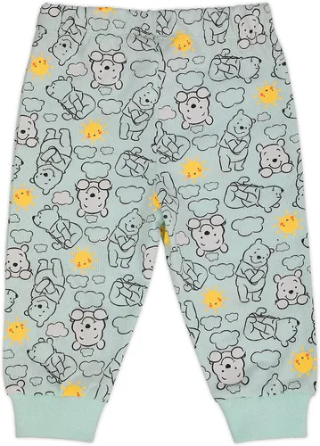 Vista 7 de Disney Winnie The Pooh - Conjunto de body para niño, pantalón deportivo y babero para recién nacidos, azulblanco