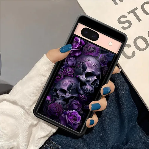 Vista 1592 de Compatible con Google Pixel 4A 5G Mobile Case Creative Acrylic Panel trasero Silicona Protección Grip especialmente diseñado para Google Pixel 4A 5G