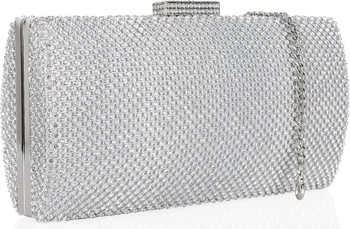 Vista 2 de Venoline Bolsos de noche de cristal para mujer con diamantes de imitación para mujer