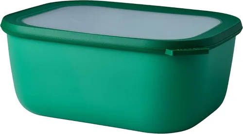 Vista 45 de Mepal Cirqula - Recipiente circular rectangular para almacenar y servir alimentos de 67.6 fl oz / 68 onzas con tapas transparentes, perfecto