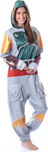 Vista 6 de Star Wars Boba Fett - Disfraz con capucha para hombre, pijama de una pieza
