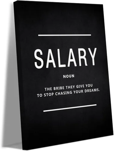 Vista 80 de Arte de pared motivacional Zero Talent Required - Póster de 10 claves del éxito, impresiones con citas positivas, decoración inspiradora de pared