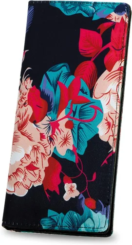 Vista 82 de HUA ANGEL Billetera ultra delgada para mujer, con bloqueo RFID, tarjetero de crédito, plegable, largo, hebilla magnética, billete para mujer, Owl