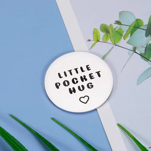 Vista 2 de Regalos inspiradores para mujeres y hombres, regalos de recuperación de abrazo de bolsillo, llavero motivacional de cirugía de depresión, adicción