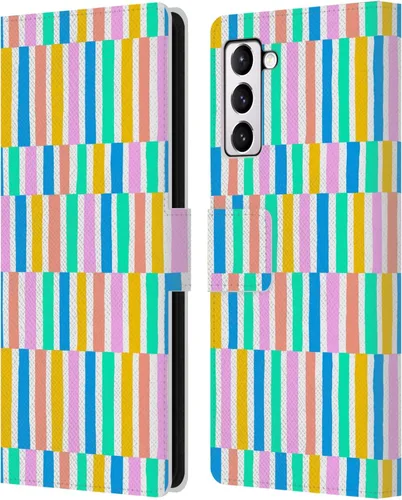 Vista 261 de Head Case Designs Officially Licensed Ninola Brushstrokes Multi Colorful Leather Wallet Case Compatible with Samsung Galaxy A07 4G