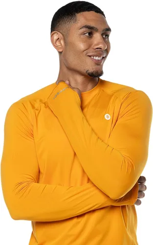Vista 7 de Coolibar Camiseta de manga larga para hombre con protección solar UPF 50+ Agility